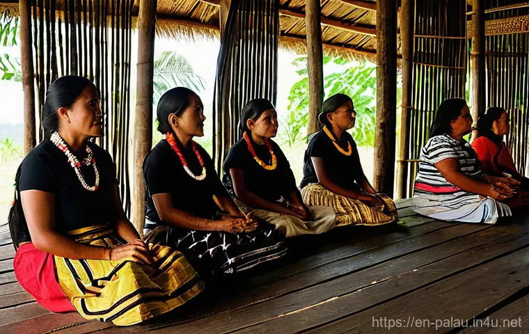 팔라우 원주민 문화 - **Traditional Palauan Navigators Reading the Stars**
A group of Palauan men, dressed in traditio... 팔라우 원주민 문화 - **Traditional Palauan Navigators Reading the Stars**
A group of Palauan men, dressed in traditio...